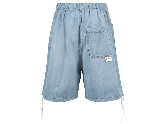 Gucci Distressed Denim Shorts - view 2
