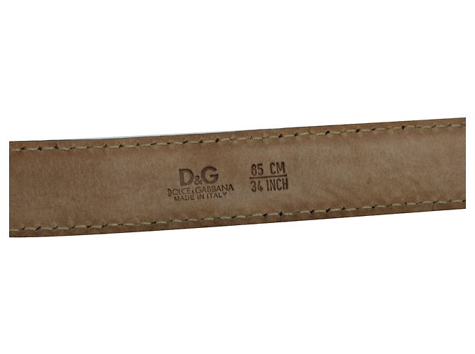 Dolce & Gabbana Cinto com fivela esmaltada e logo em couro preto - vista 4