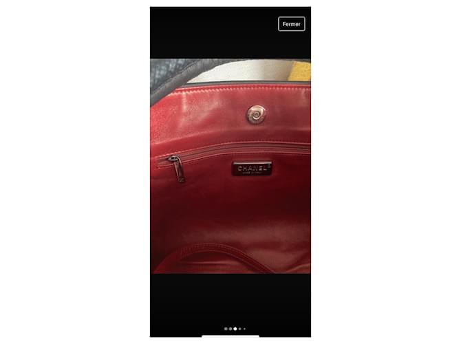 Borsa cabas Chanel in pitone nero - vista 4