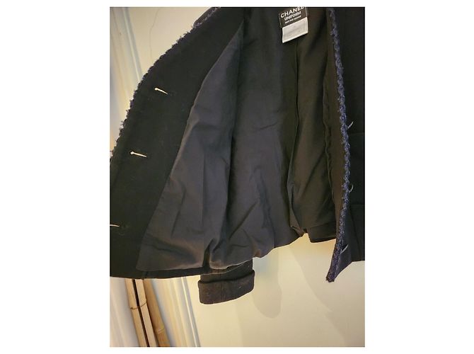 Giacca nera Little Chanel Nero Blu navy - vista 4