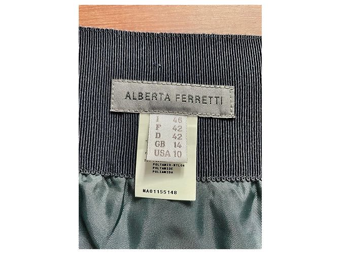 Falda corta de encaje Alberta Ferretti Azul Azul marino Azul oscuro - vista 3