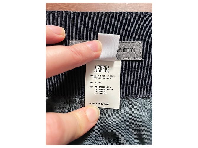 Falda corta de encaje Alberta Ferretti Azul Azul marino Azul oscuro - vista 4