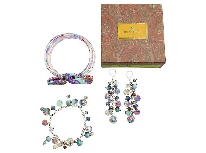 Etro Set multicolore di orecchini e bracciali - vista 2