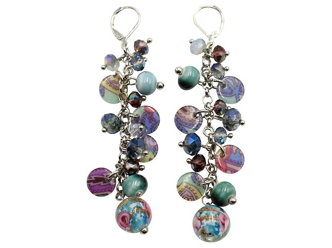 Etro Set multicolore di orecchini e bracciali - vista 6