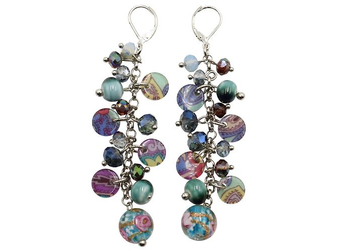 Etro Set multicolore di orecchini e bracciali - vista 9