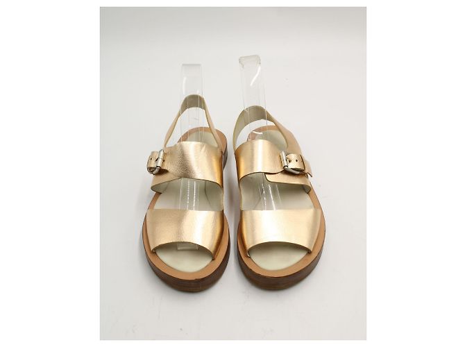 Paul Smith Rose Gold Leather Sandals - view 3