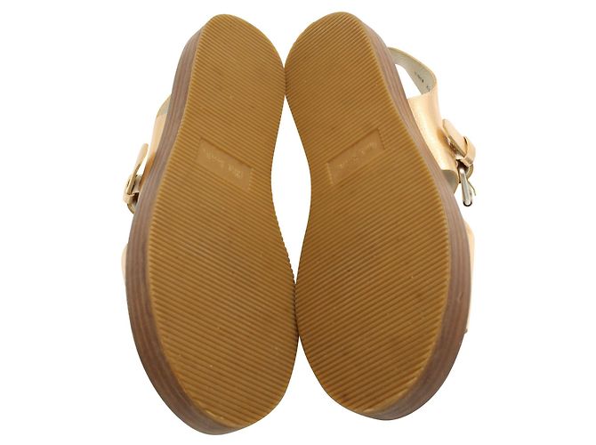 Paul Smith Rose Gold Leather Sandals - view 5
