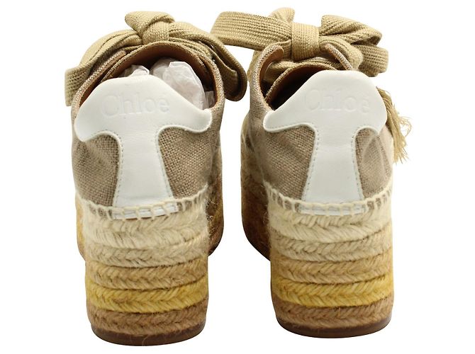 Chloé Espadrillas con piattaforma Qai - vista 4