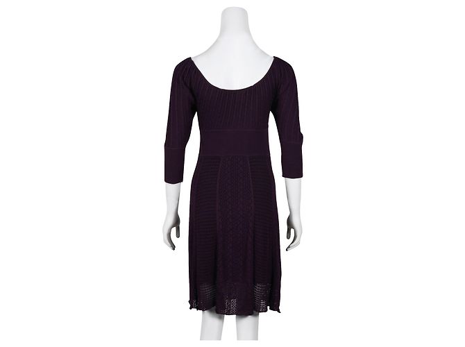 Catherine Malandrino Lila gestricktes Midikleid - Ansicht 3