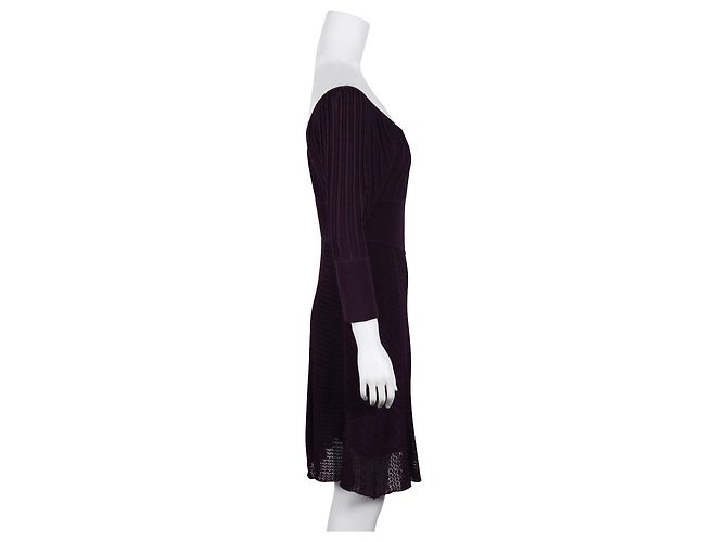 Catherine Malandrino Lila gestricktes Midikleid - Ansicht 4