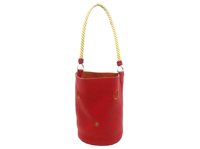 Hermès Hermes Red Clemence Mangeoire Secchiello PM Rosso - vista 3