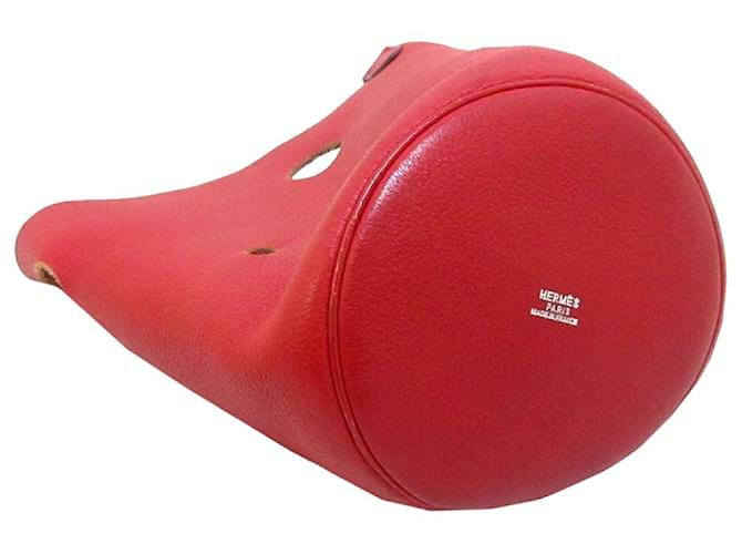 Hermès Hermes Red Clemence Mangeoire Secchiello PM Rosso - vista 4