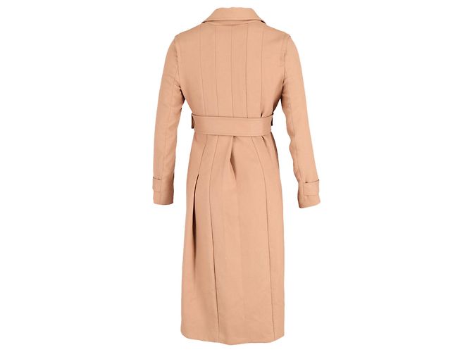 Gabardina plisada Maje Gump en poliéster beige Castaño - vista 2
