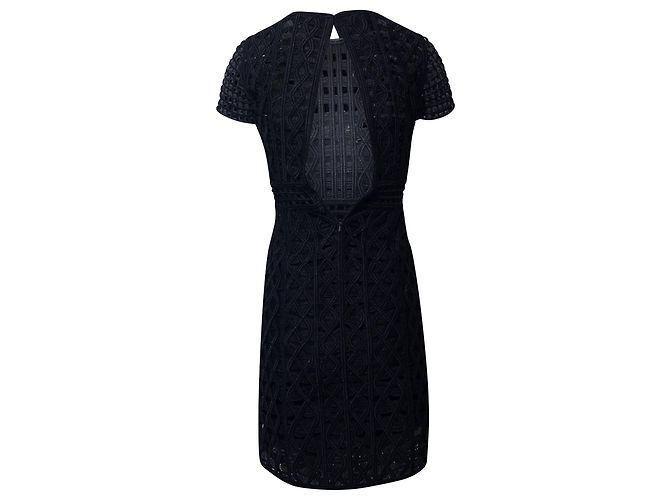 Spitzen-Minikleid von Burberry aus schwarzem Polyamid - Ansicht 2