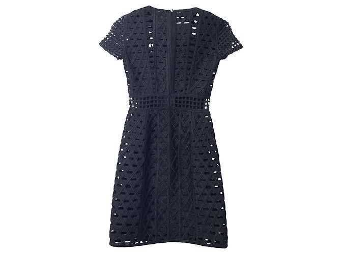 Spitzen-Minikleid von Burberry aus schwarzem Polyamid - Ansicht 5