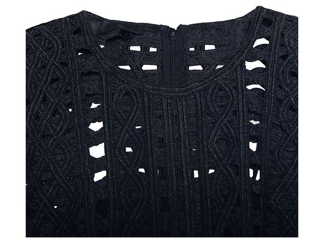Spitzen-Minikleid von Burberry aus schwarzem Polyamid - Ansicht 6