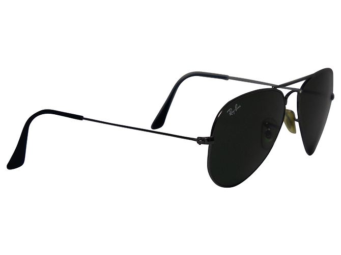 Occhiali da sole Ray-Ban Classic Aviator in metallo nero - vista 3