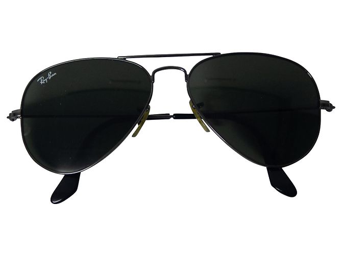 Occhiali da sole Ray-Ban Classic Aviator in metallo nero - vista 5