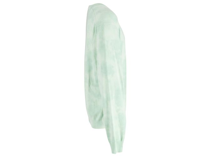 Kenzo Upperr Crest Tied-Dye Pullover aus hellgrüner Baumwolle - vista 2