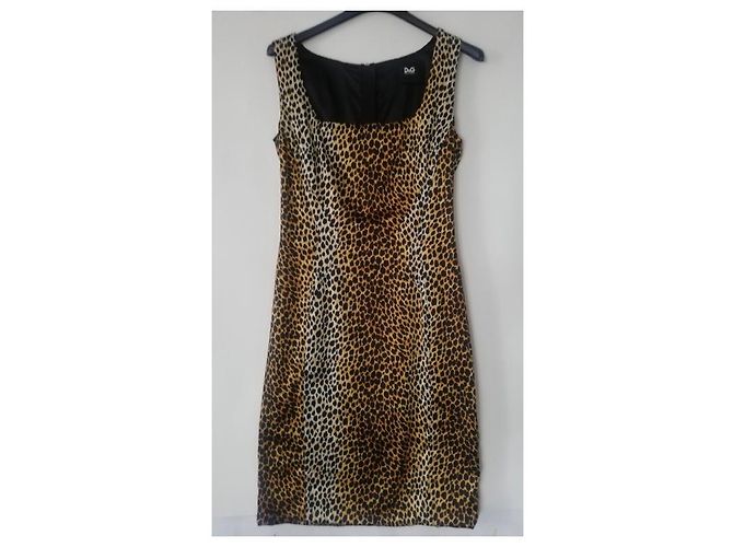 D&G Kleid Leopardenmuster Polyamid Größe 40 Leopardenprint - Ansicht 2