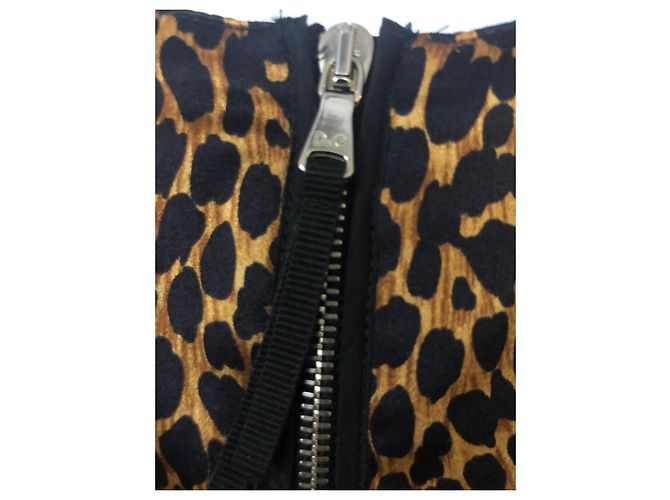 D&G Kleid Leopardenmuster Polyamid Größe 40 Leopardenprint - Ansicht 5