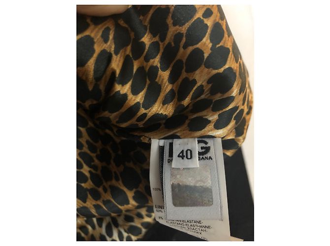 D&G Kleid Leopardenmuster Polyamid Größe 40 Leopardenprint - Ansicht 7