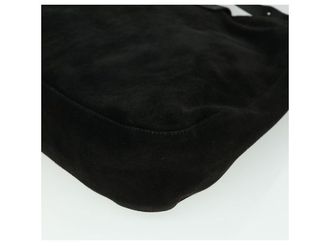 FENDI Borsa a tracolla Mamma Baguette Suede Black Auth ki2374 - vista 15