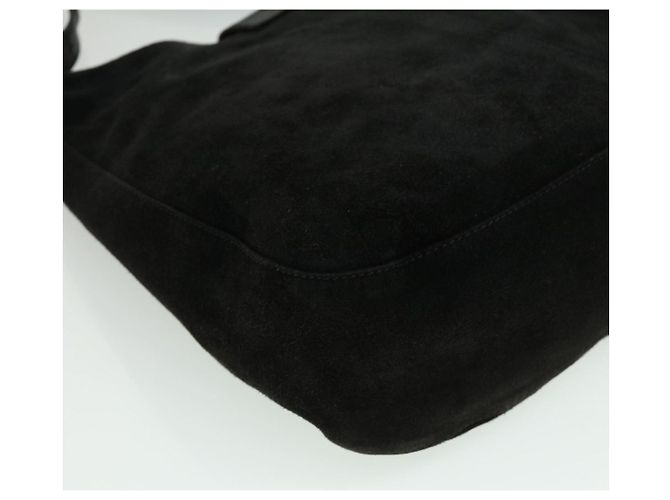 FENDI Borsa a tracolla Mamma Baguette Suede Black Auth ki2374 - vista 16