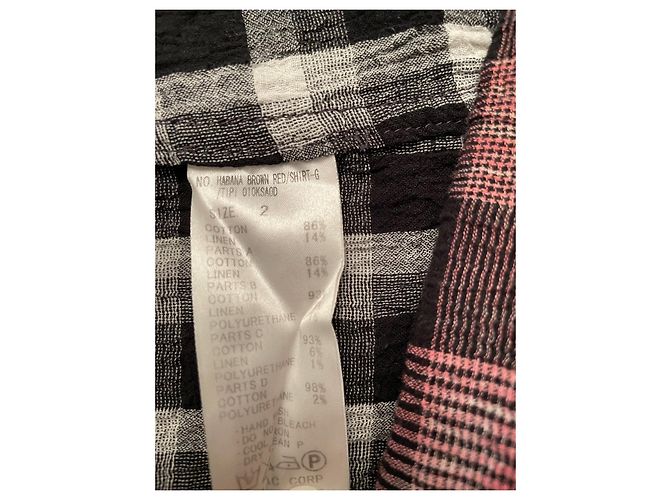 Autre Marque L.g.b. Hemd Batik-Check mehrfarbig Baumwolle Leinen Mehrfarben - Ansicht 4