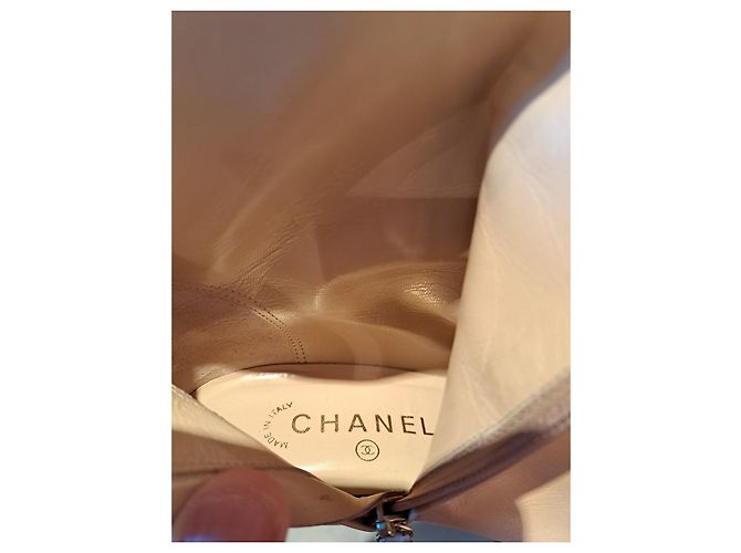 Chanel Stiefeletten Sand - vue 3