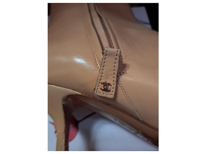 Chanel Stiefeletten Sand - vue 4