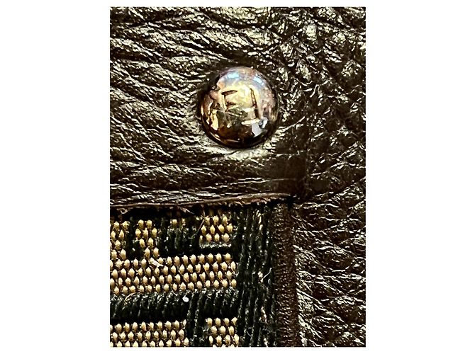 Stivali Fendi vintage con marchio F foderato Marrone - vista 14