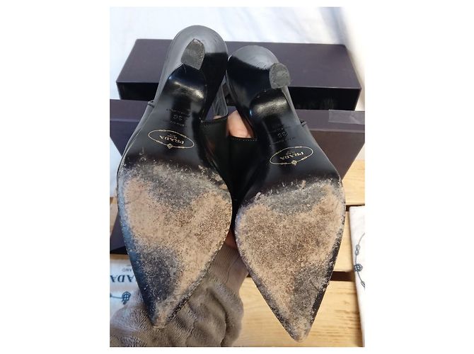 Chanel Prada Daisy in pelle ricamata nera Nero - vista 10