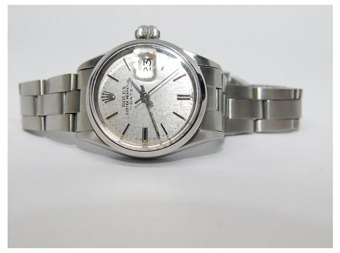 Orologio ROLEX completo di rara scatola vintage e documenti 1970 Argento - vista 4