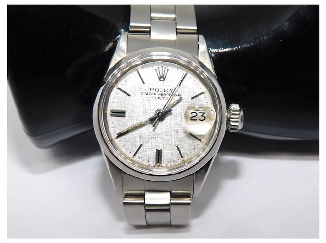 Orologio ROLEX completo di rara scatola vintage e documenti 1970 Argento - vista 6