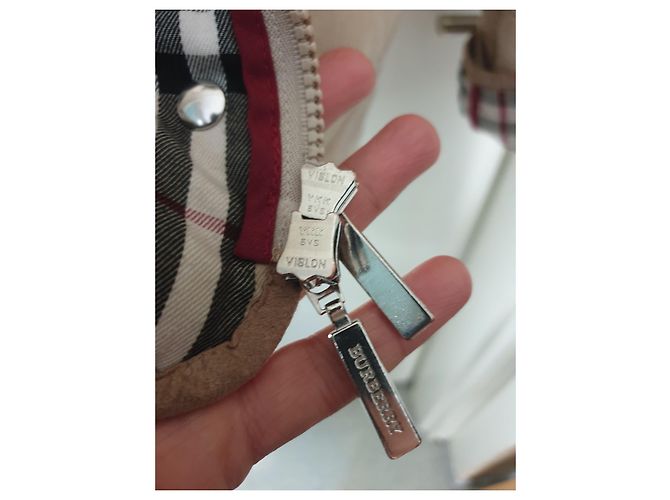 Abrigo Burberry de pana beige algodón - vista 4