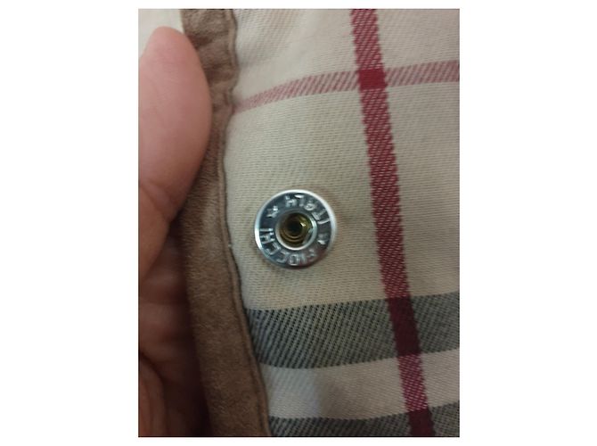Abrigo Burberry de pana beige algodón - vista 5