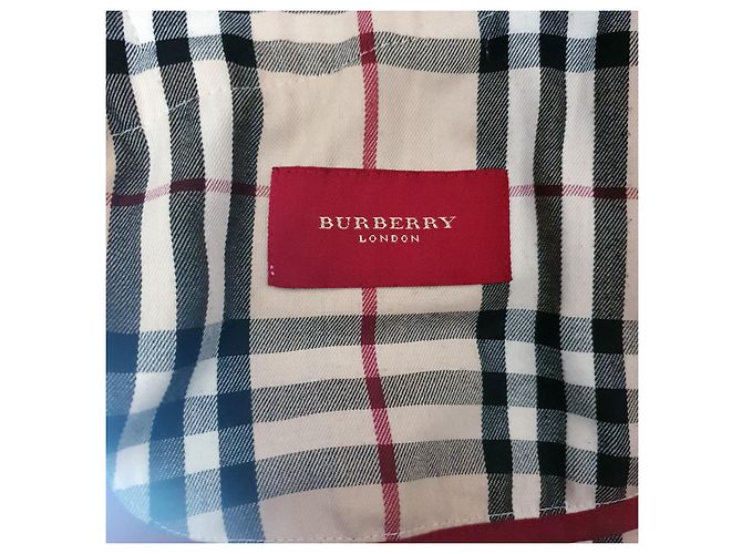 Abrigo Burberry de pana beige algodón - vista 7