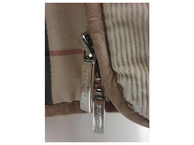 Abrigo Burberry de pana beige algodón - vista 8