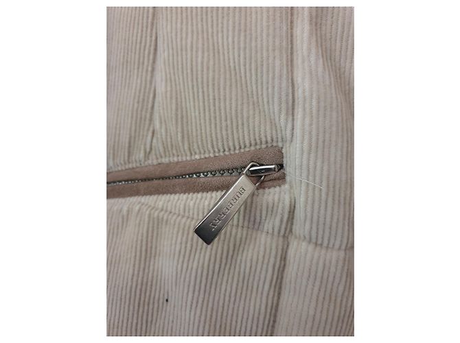 Abrigo Burberry de pana beige algodón - vista 9