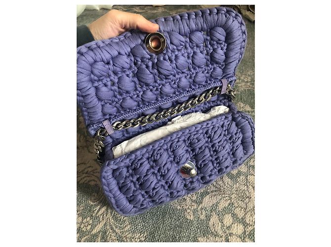 Borsa a mano Bottega Veneta Lavanda Cotone - vista 4
