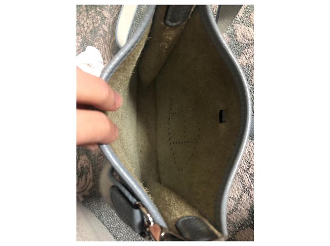 Borsa a mano Hermès Evelyne 16 Blu in Pelle - vista 5