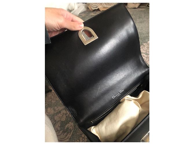 Borsa a mano Dior Diorama in pelle nera Nero - vista 10