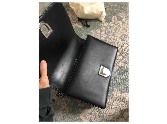 Borsa a mano Dior Diorama in pelle nera Nero - vista 11