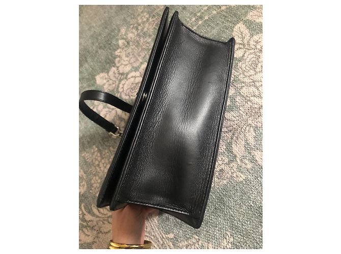 Borsa a mano Dior Diorama in pelle nera Nero - vista 6