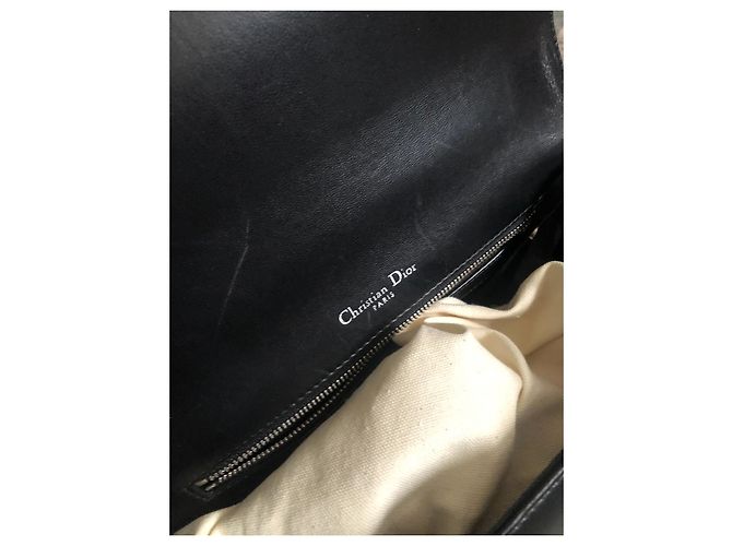 Borsa a mano Dior Diorama in pelle nera Nero - vista 8