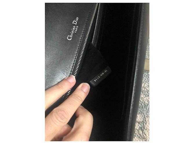 Borsa a mano Dior Diorama in pelle nera Nero - vista 9