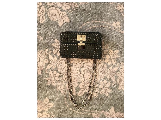 Bolso Dior Addict de piel negro con tachuelas - vista 2