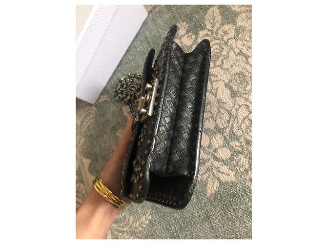 Bolso Dior Addict de piel negro con tachuelas - vista 5