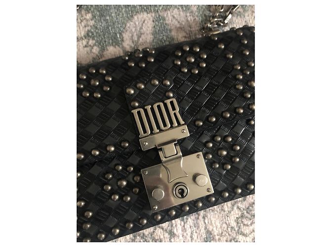 Bolso Dior Addict de piel negro con tachuelas - vista 8